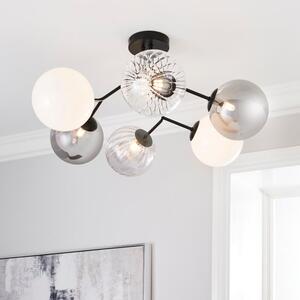 Nila 6 Light Semi Flush Ceiling Light