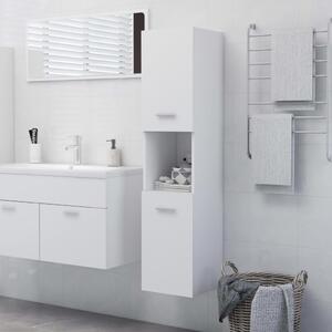 Bathroom Cabinet White 30x30x130 cm Engineered Wood