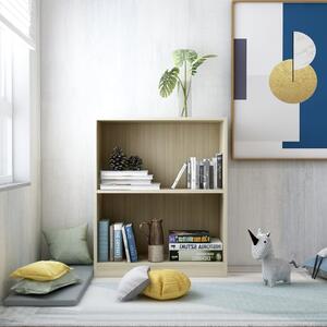 Bookshelf Sonoma Oak 60x24x74.5 cm Engineered Wood