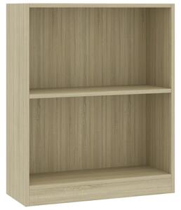 Bookshelf Sonoma Oak 60x24x74.5 cm Engineered Wood