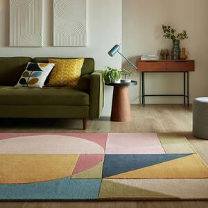 Esre Geometric Abstract Wool Rug