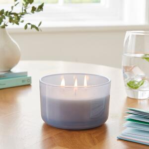 Cotton and Blossom Wick Candle Blue