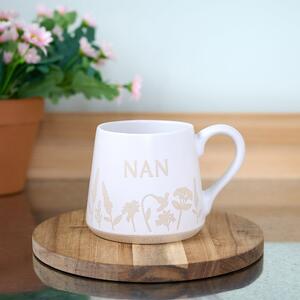 The Cottage Garden 'Nan' Stoneware Mug White