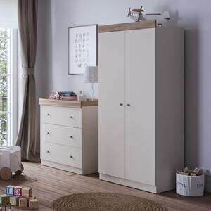 Little Acorns Burlington 3 Drawer Chest and Wardrobe Nursery Set