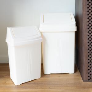 Wham Casa 25/50L Set of 2 Swing Bins Cream