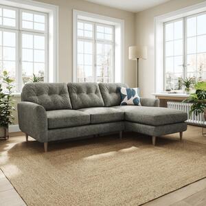 Sven Chunky Chenille Large Corner Chaise Sofa