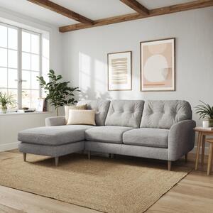 Sven Tonal Weave Large Corner Chaise Sofa