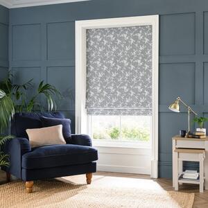 Floral Herringbone Thermal Roman Blind