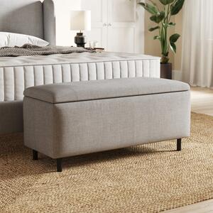 Cocoon Chenille End of Bed Ottoman