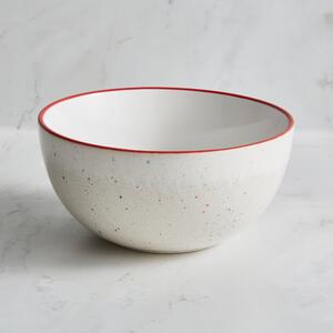 Confetti Cereal Bowl White/Red
