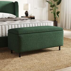 Cocoon Chenille End of Bed Ottoman