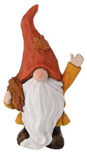 Autumn Gnome Holding Wheat Ornament