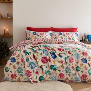 Catherine Lansfield Jolly Jumpers Reversible Duvet Cover and Pillowcase Set