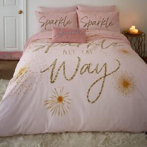 Catherine Lansfield Christmas Sparkle Reversible Duvet Cover and Pillowcase Set