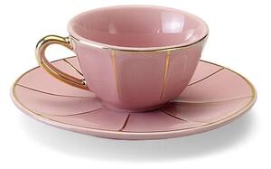 LA TAVOLA SCOMPOSTA COFFE CUP W/ PLATE - Pink