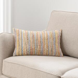 Woven Rainbow Cushion MultiColoured