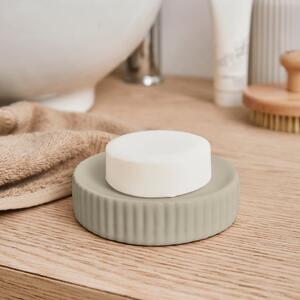 Ceramic Ribbed Soap Dish