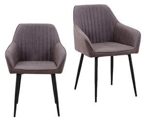Archer Dining Chair - Set of 2 - Elephant Grey