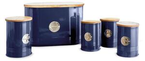 TOWER 5 Piece Round Ribbed Canister Set