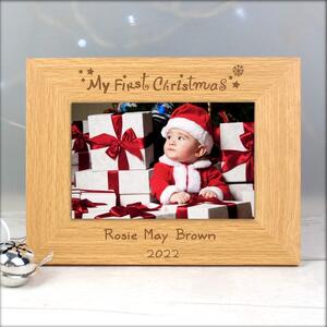 Personalised My First Christmas Photo Frame