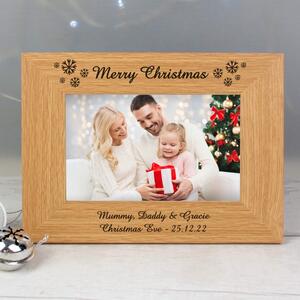 Personalised Snowflake Photo Frame