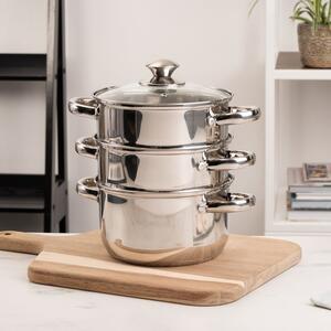 Stainless Steel 3 Tier Steamer Set