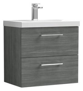 Arno Wall Mounted 2 Drawer Vanity Unit with Basin