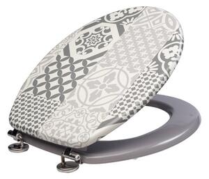 Geo Tile Grey Toilet Seat