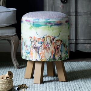 Monty Fabric Footstool