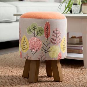 Monty Fabric Footstool