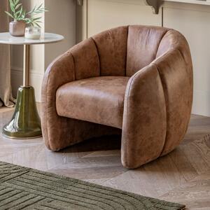 Brea Tub Chair, Leather