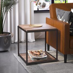 Quincy End Table, Weathered Oak