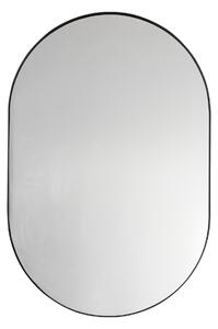 Huntly Elipse Oval Wall Mirror Black