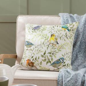 Evans Lichfield Shugborough Birds Square Cushion