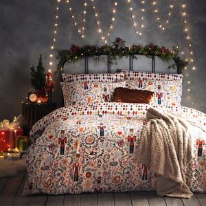 Furn. Nutcracker Reversible Duvet Cover and Pillowcase Set