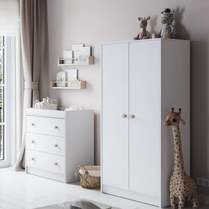 Little Acorns Florence 3 Drawer Chest and Wardrobe Nursery Set