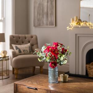 Artificial Traditional Red Poinsettia Bouquet