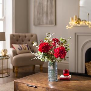 Artificial Red Hydrangea Bouquet