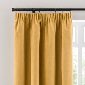 Luna Brushed Blackout Pencil Pleat Curtains