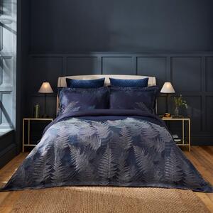 Dorma Navy Winter Fern Duvet & Pillowcase Set