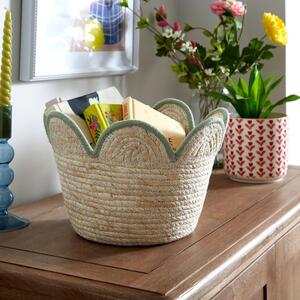 Small Scalloped Maize Basket