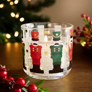 Nutcracker Festive Scented Candle with LED Holder