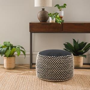 Jersey Bobble Round Pouffe