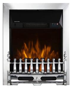 Warmlite 2KW Electric Fire Stainless Steel