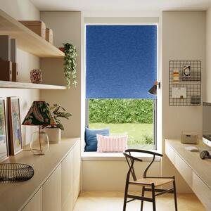 Luna Classic Blue Blackout Roller Blind