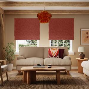 Luna Orange Umber Blackout Roman Blind