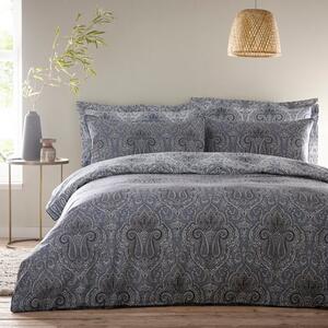 India Navy Reversible Duvet Cover and Pillowcase Set