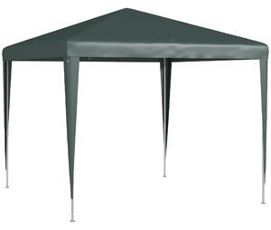 Outsunny 2.7m x 2.7m Garden Gazebo Marquee Party Tent Wedding Canopy Outdoor(Dark Green)