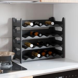 Wine Rack for 24 Bottles PP Stackable