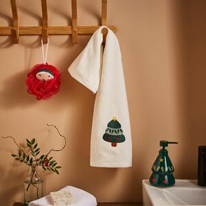 Christmas Tree Hand Towel cream